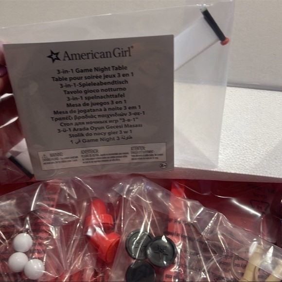 𝅺AMERICAN GIRL 3-IN-1 GAME NIGHT TABLE - Picture 6 of 6